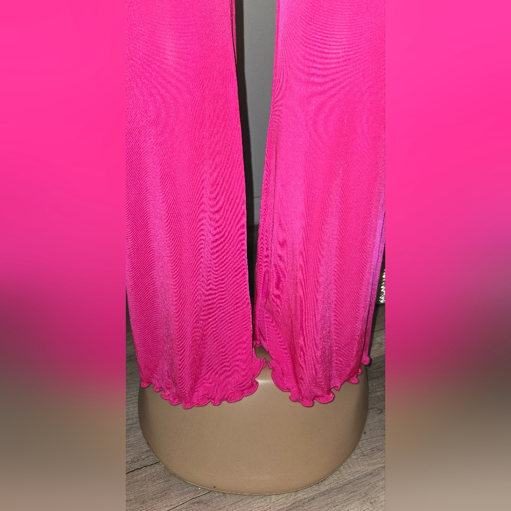NEW! Women's PINK Two Piece Stretchy Pant Set - M & L - Picture 6 of 8